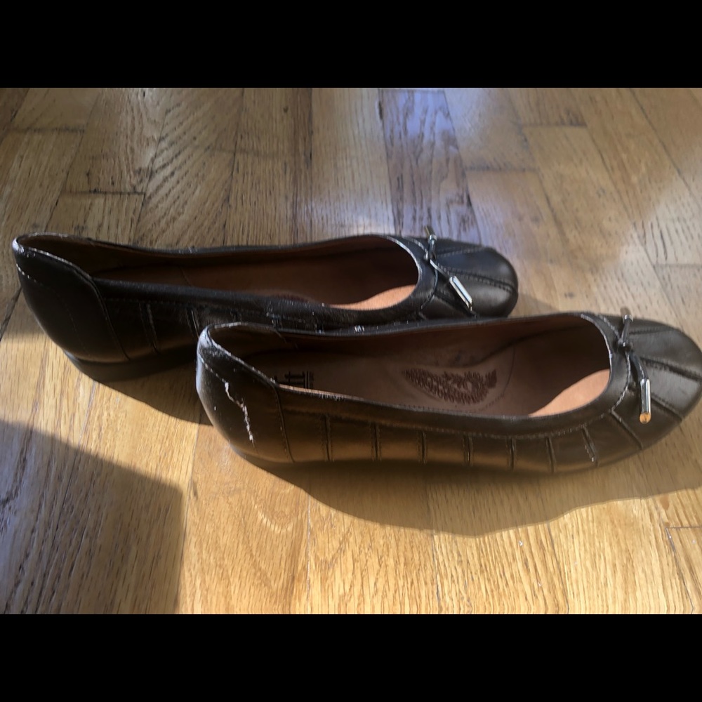 Metallic brown Söfft flats